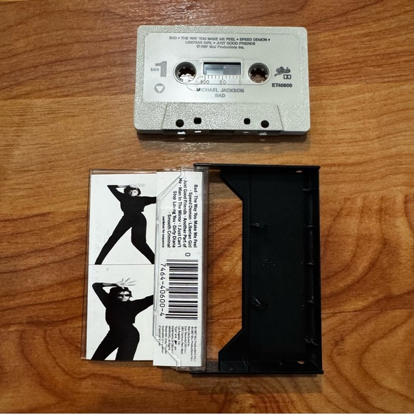 Bad by Michael Jackson Vintage Cassette Tape, 1987, Epic, MJJ Productions Tested - Picture 5 of 10